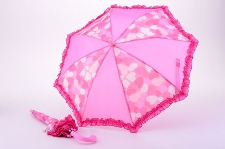 Dětský deštník Johntoys Deštník vystřelovací růžový
