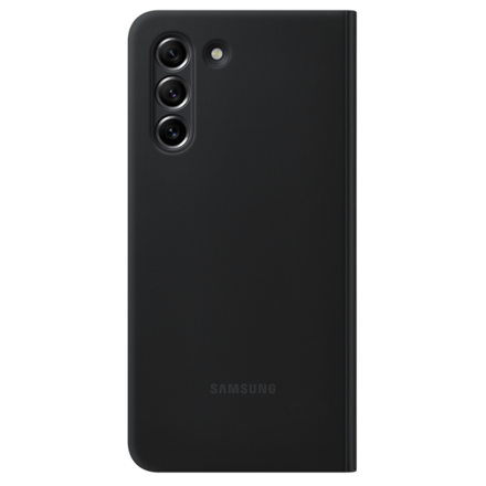 Pouzdro na mobil flipové Samsung Clear View na Galaxy S21 FE - šedé
