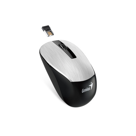 Počítačová myš Genius NX-7015 / optická / 3 tlačítka / 1600dpi - stříbrná