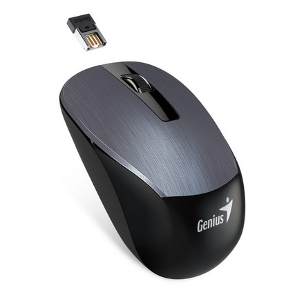 Počítačová myš Genius NX-7015 / optická / 3 tlačítka / 1600dpi - kovově šedá