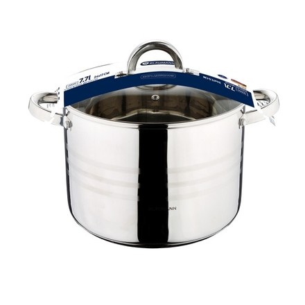 Hrnec s poklicí Blaumann BL-1010 s poklicí nerez 7,7 l Gourmet Line (1)