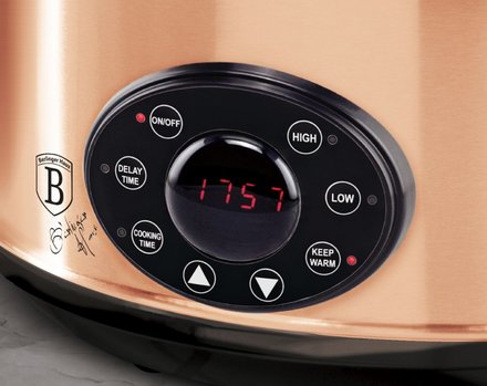 Pomalý hrnec Berlingerhaus BH-9383 s poklicí Slow Cooker 3,5 l Black Rose Collection (2)