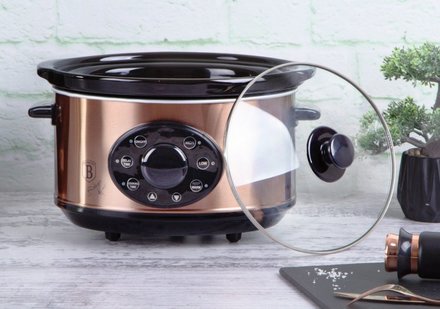 Pomalý hrnec Berlingerhaus BH-9383 s poklicí Slow Cooker 3,5 l Black Rose Collection (4)