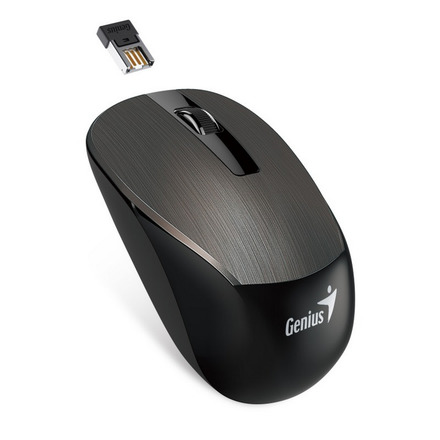 Počítačová myš Genius NX-7015 / optická / 3 tlačítka / 1600dpi - čokoládová