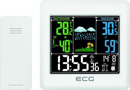 Meteostanice ECG MS 300 White (2)