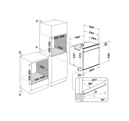 Samostatná vestavná trouba Whirlpool W11I OP1 4S2 H (4)