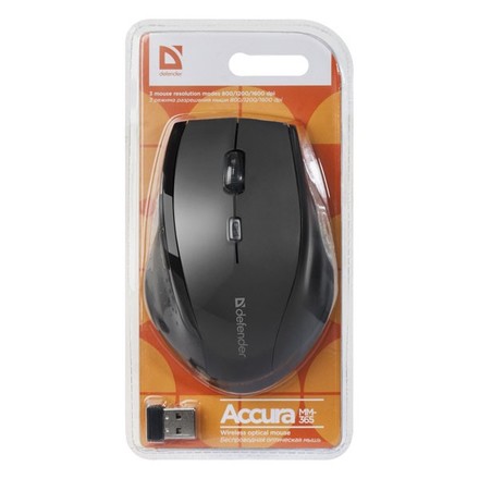 Počítačová myš Defender Myš Accura MM-365 black (3)
