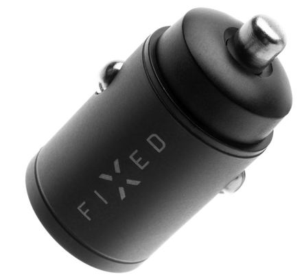Adaptér do auta Fixed USB-C PD, USB QC 3.0, 30W - černý (2)