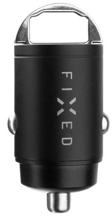 Adaptér do auta Fixed USB-C PD, USB QC 3.0, 30W - černý (4)