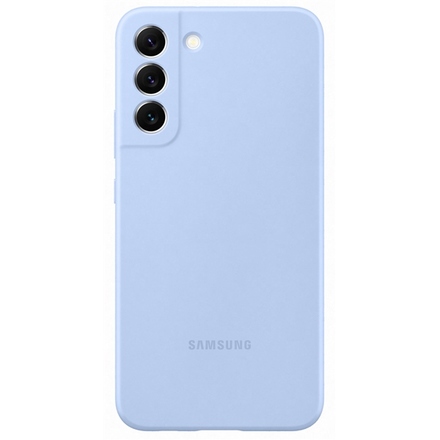 Kryt na mobil Samsung Silicone Cover na Galaxy S22+ - modrý