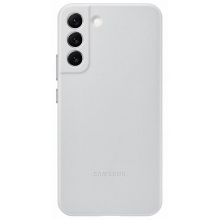 Kryt na mobil Samsung Leather Cover na Galaxy S22+ - šedý