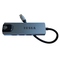 USB Hub Tesla Device MP80 5v1, USB-C/ 2x USB 3.0, USB-C, RJ45, HDMI - stříbrný (1)