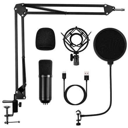 Mikrofon Connect IT ProMic USB s POP filtrem - černý (4)