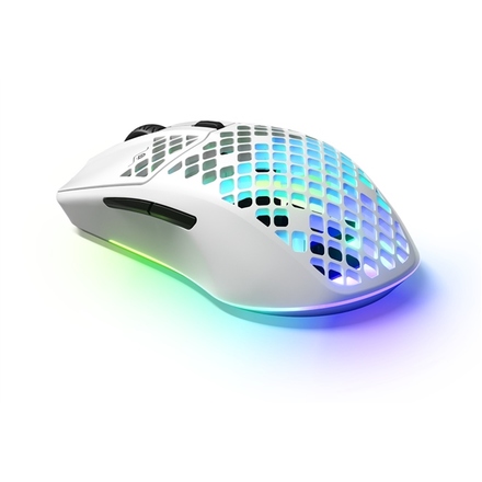 Počítačová myš SteelSeries Aerox 3 Wireless (2022) / optická/ 6 tlačítek/ 18000DPI - bílá