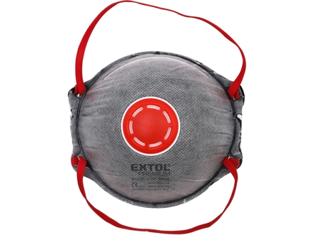 Respirátory Extol Premium 8856738 respirátory sada 3ks s výdechovým ventilem a aktivním uhlíkovým filtrem, třída FFP3 NR, tvarované