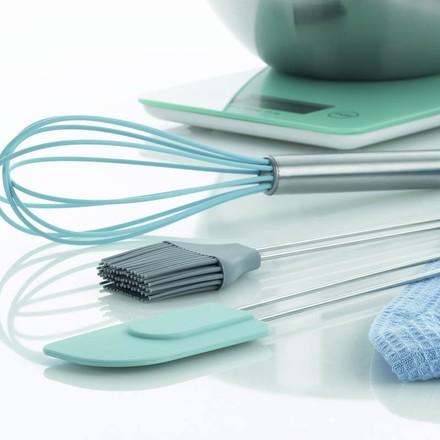 Stěrka Kela KL-10072 silikonová s rukojetí COOKIE 28 x 5 cm šedá (1)