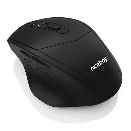 Počítačová myš Niceboy M10 / optická/ 6 tlačítek/ 1600DPI - černá