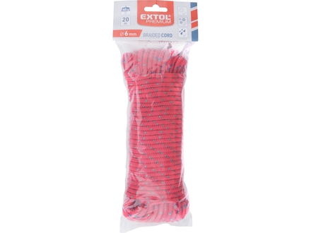 Šňůra pletená Extol Premium 8856416 šňůra pletená polypropylenová, 6mm x 20m (1)