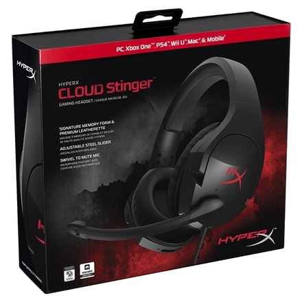 Sluchátka s mikrofonem HyperX Cloud Stinger - černý/ červený (6)