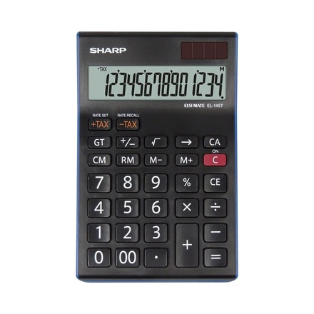 Kalkulačka Sharp EL-145TBL černá