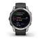 GPS hodinky Garmin fenix 7 Glass - Silver/ Graphite Silicone Band (3)