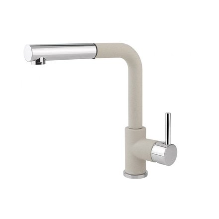 Páková kuchyňská vodovodní baterie se sprškou Concept BDG4527be granit BÉŽOVÁ