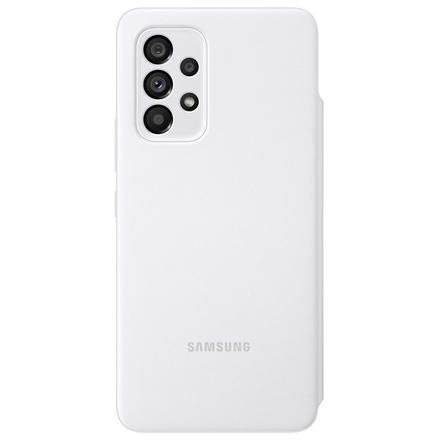 Pouzdro na mobil flipové Samsung S View Wallet Cover na Galaxy A53 5G - bílé