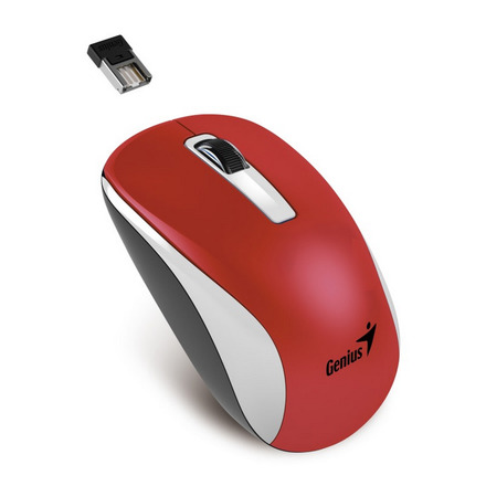 Počítačová myš Genius NX-7010 / optická / 3 tlačítka / 1200dpi - červená