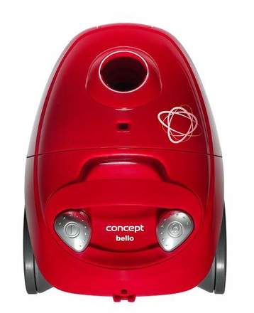 Podlahový sáčkový vysavač Concept VP8350 Bello červený (2)