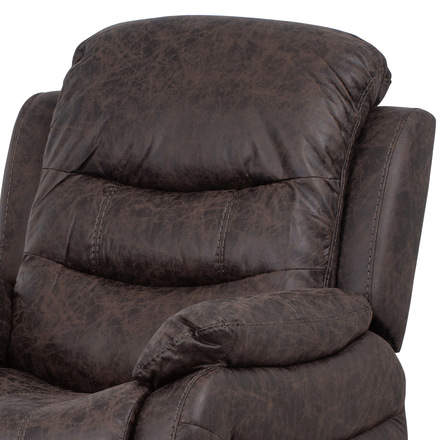 Televizní křeslo Autronic TV a relaxační křeslo, manuální polohování, potah hnědá látka v dekoru vintage kůže (TV-4086 BR) (18)