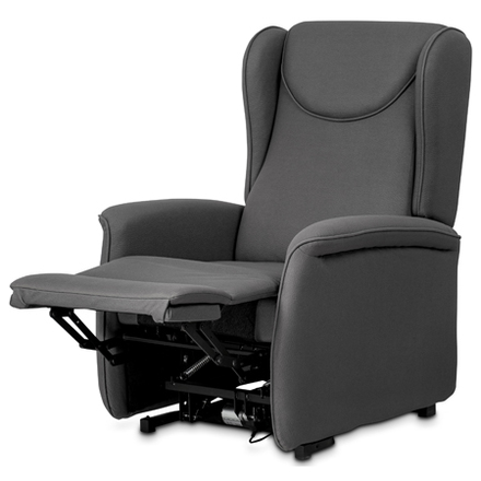 Televizní křeslo Autronic TV křeslo ušák + elektrické polohování, 2 motory 230 V  29 V, potah šedá látk (TV-1192 GREY2) (2)