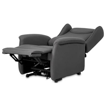 Televizní křeslo Autronic TV křeslo ušák + elektrické polohování, 2 motory 230 V  29 V, potah šedá látk (TV-1192 GREY2) (3)