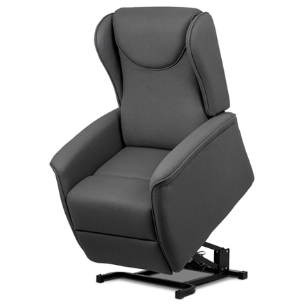 Televizní křeslo Autronic TV křeslo ušák + elektrické polohování, 2 motory 230 V  29 V, potah šedá látk (TV-1192 GREY2) (4)