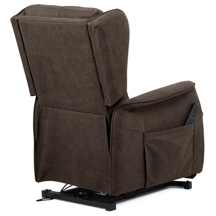 Televizní křeslo Autronic TV a relaxační křeslo ušák + elektrické polohování, 1 motor 230V 29V, potah h (TV-1190 BR2) (10)