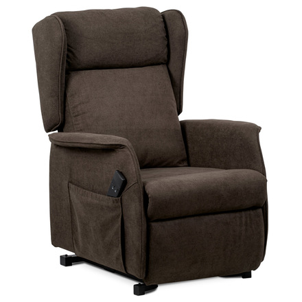 Televizní křeslo Autronic TV a relaxační křeslo ušák + elektrické polohování, 1 motor 230V 29V, potah h (TV-1190 BR2) (11)