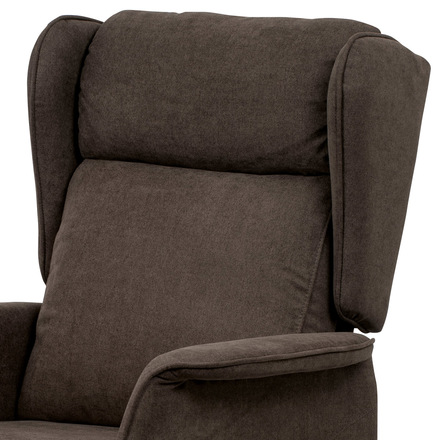 Televizní křeslo Autronic TV a relaxační křeslo ušák + elektrické polohování, 1 motor 230V 29V, potah h (TV-1190 BR2) (12)