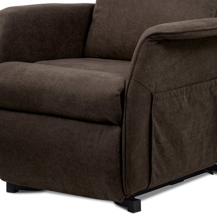 Televizní křeslo Autronic TV a relaxační křeslo ušák + elektrické polohování, 1 motor 230V 29V, potah h (TV-1190 BR2) (13)