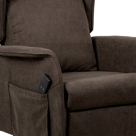 Televizní křeslo Autronic TV a relaxační křeslo ušák + elektrické polohování, 1 motor 230V 29V, potah h (TV-1190 BR2) (14)