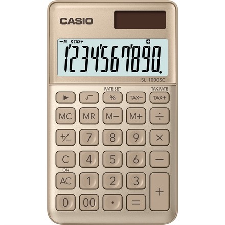 Kalkulačka Casio SL 1000 SC GD - zlatá