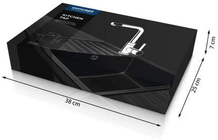 Páková kuchyňská vodovodní baterie Concept BDG4327bc granit ČERNÁ (4)