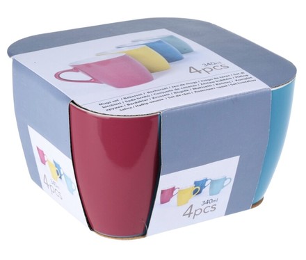 Hrnek Excellent KO-Q96000190 Hrnek sada 4 ks kamenina 340 ml (1)