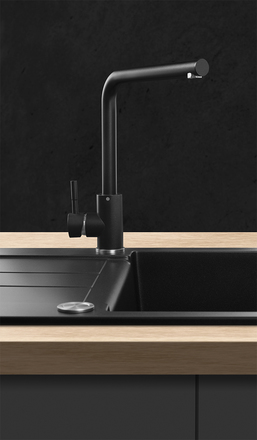 Set granitového dřezu a vodovodní baterie Cocnept DG10C45bc + BDG4227bc (4)