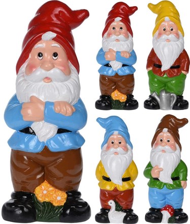 Zahradní trpaslík ProGarden KO-099810020modr Zahradní trpaslík 40 cm modrá čepička (1)
