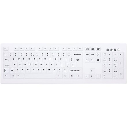 Počítačová klávesnice Cherry AK-C8100F-FU1-W/ US - bílá