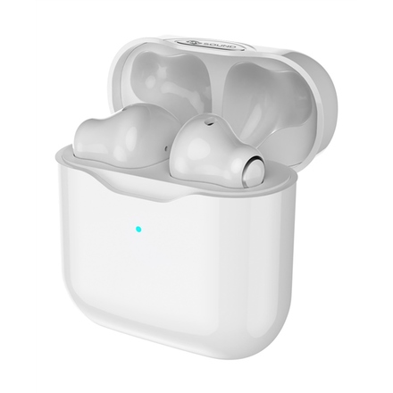 Sluchátka do uší Meliconi Safe Pods Evo - bílá/ oranžová (5)