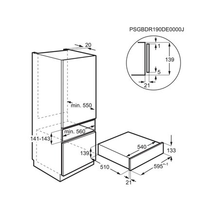 Ohřevná zásuvka AEG Mastery KDK911424T (1)