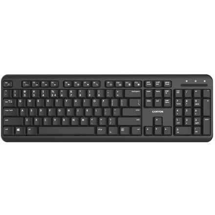 Počítačová klávesnice Canyon HKB-W20, CZ layout - černá
