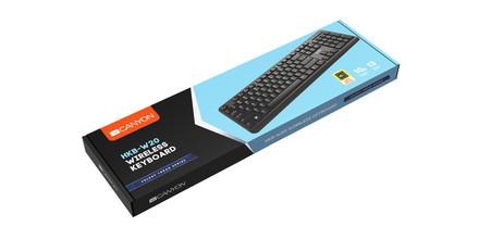 Počítačová klávesnice Canyon HKB-W20, CZ layout - černá (5)