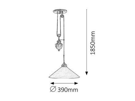 Lustr Rabalux 2706 Marian Lustr 1xE27/100W/230V (1)