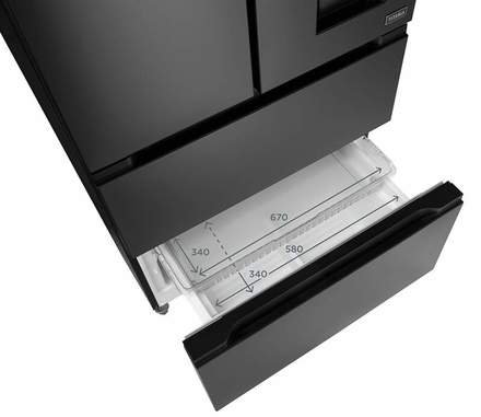 Americká chladnička Concept LA6683ds TITANIA (11)